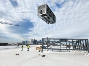 Chiller installation at East River