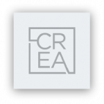 Black and white version of the CREA logo to represent the continued partnership with TEAL's central plant system