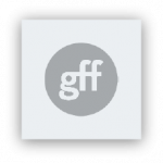 Black and white version of the GFF logo to represent the continued partnership with TEAL's central plant system